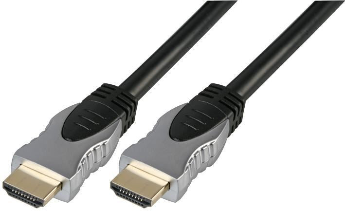 High Speed HDMI Lead with Ethernet Gold Plated Connectors, 5m Black