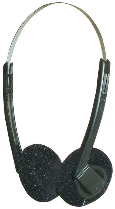 On-Ear Stereo Headphones, Black