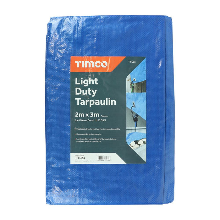 Light Duty Tarpaulin Blue