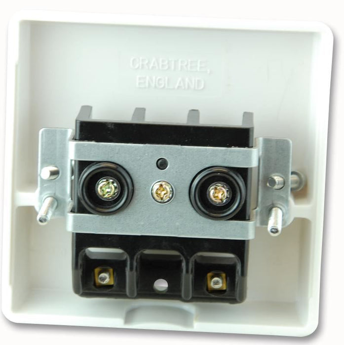 45A Cooker Connection Unit, White