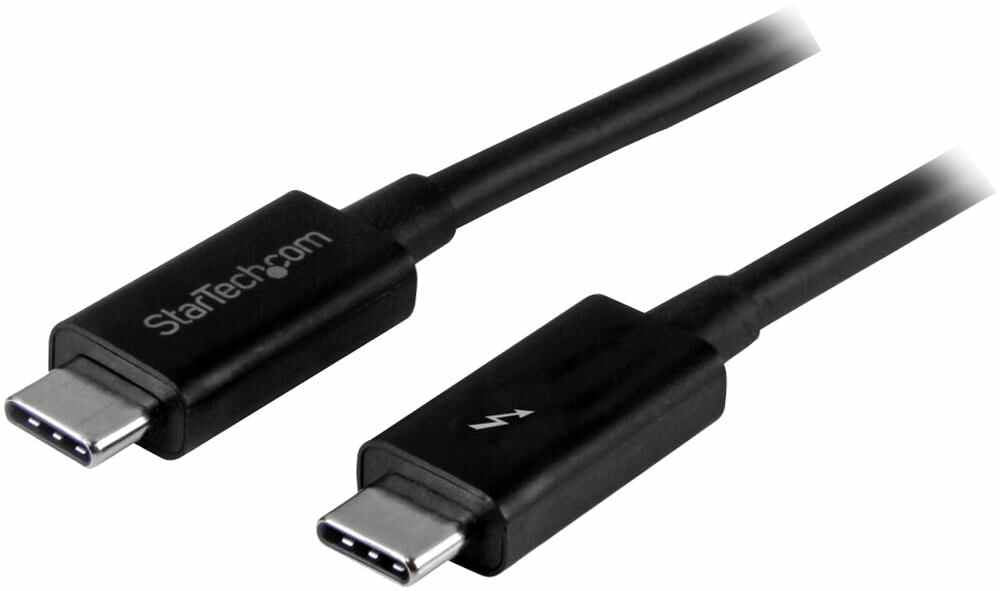 STARTECH - Thunderbolt 3 (USB-C) 20Gb/s Male to Male Lead, 1m Black