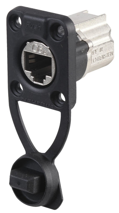 Cat6A Ethercon Feedthru, IP65