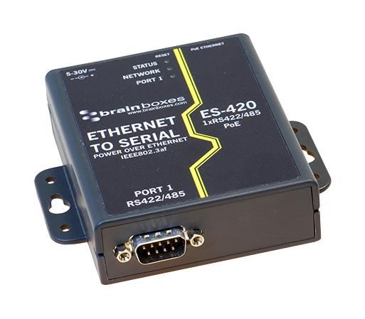 1-Port RS422/485 PoE Ethernet to Serial Adaptor