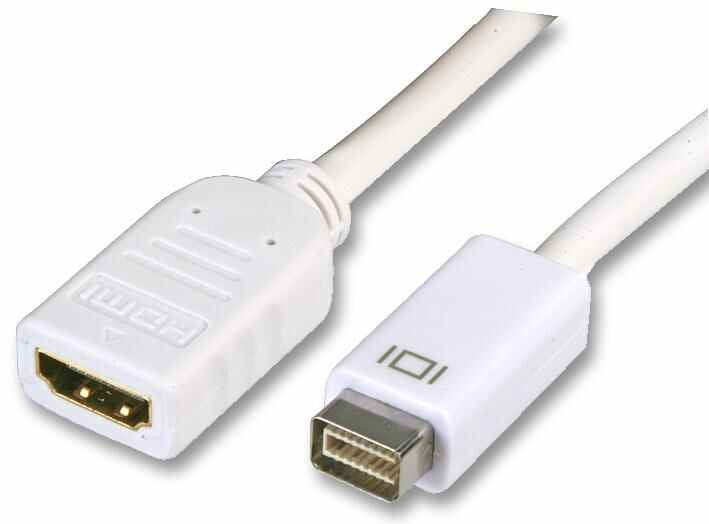 Mini DVI Male to HDMI Female Adaptor, 30cm