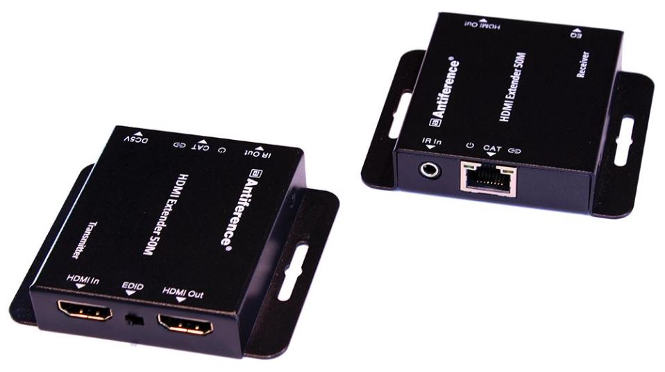 1080p Full HD over Cat6 HDMI Extender with IR & HDMI Loop, 50m