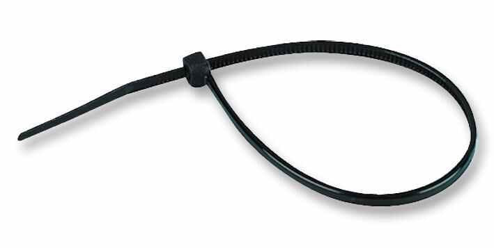 PRO POWER Weather-Resistant Cable Ties, Black, 300mm x 3.5mm (LxW), Pack of 100