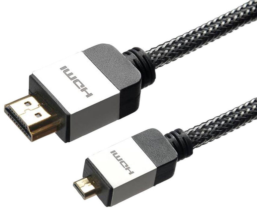 High Speed 4K Micro HDMI Male to Male Lead, Gold Plated Connectors