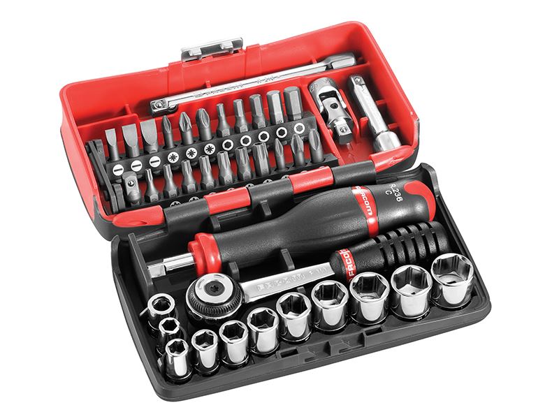 1/4in Drive R2NANO Socket Set, 38 Piece