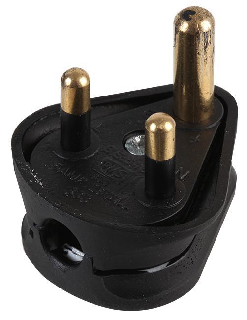 3 Pin Round Mains Plug