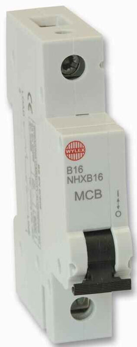 WYLEX - 16A Single Pole Type B MCB, 6kA