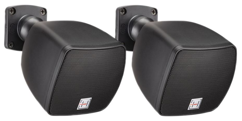 6W Wall Speakers 100V, 2.5" Black (Pair)