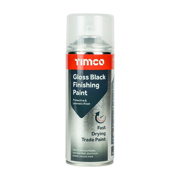 Gloss Black Finishing Paint (Size 380ml - 1 Each)
