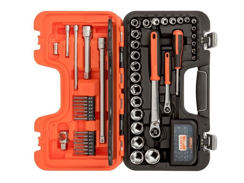 SL79 1/4in & 1/2in Drive Slim Socket Set, 79 Piece