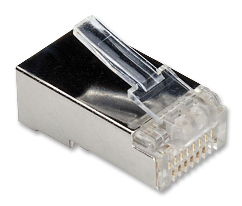 Modular RJ45 Plug, Cat6, FTP, 8P8C, Shielded - 10 Pack