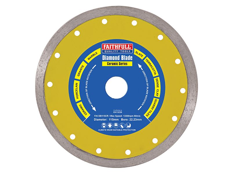 Diamond Tile Blade Continuous Rim