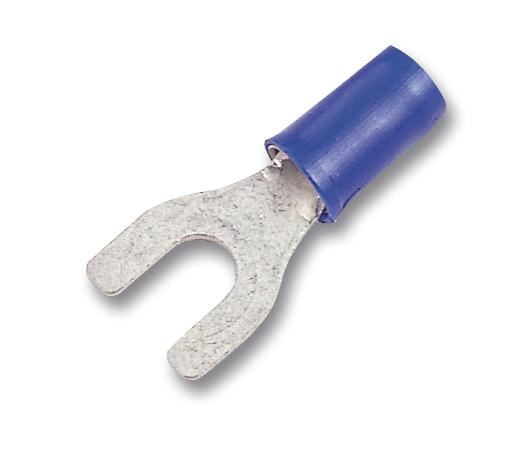 Crimp Terminal, Spade, 3mm, Blue