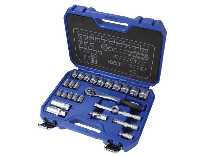 3/8in Drive Socket Set, 26 Piece