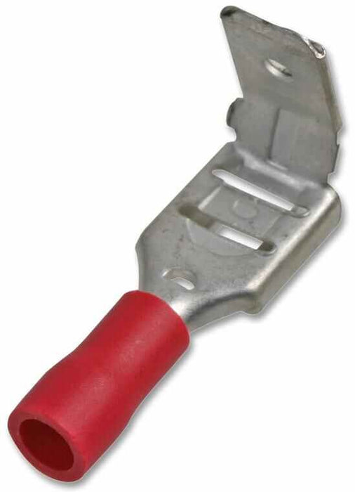Piggy Back Crimp Terminals Red 12A 6.3mm, 100 Pack