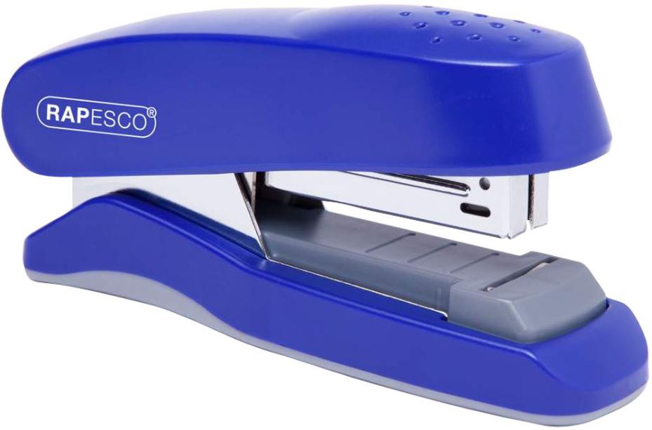 Flat Clinch Half Strip Stapler - Blue