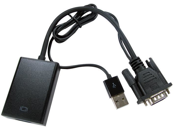 NEWLINK - VGA to HDMI Adaptor Lead with Audio & USB Power