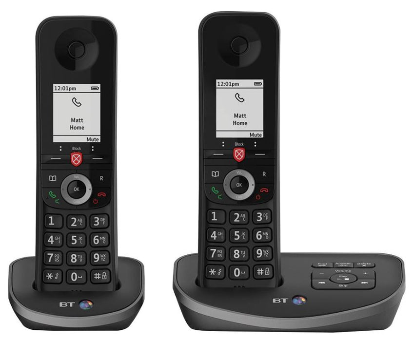 Advanced DECT Phones with Call Blocking and Answer Machine, Twin Handsets