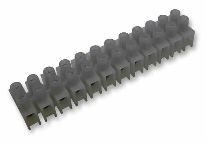 12 Way Terminal Block with Wire Protectors 17.5A