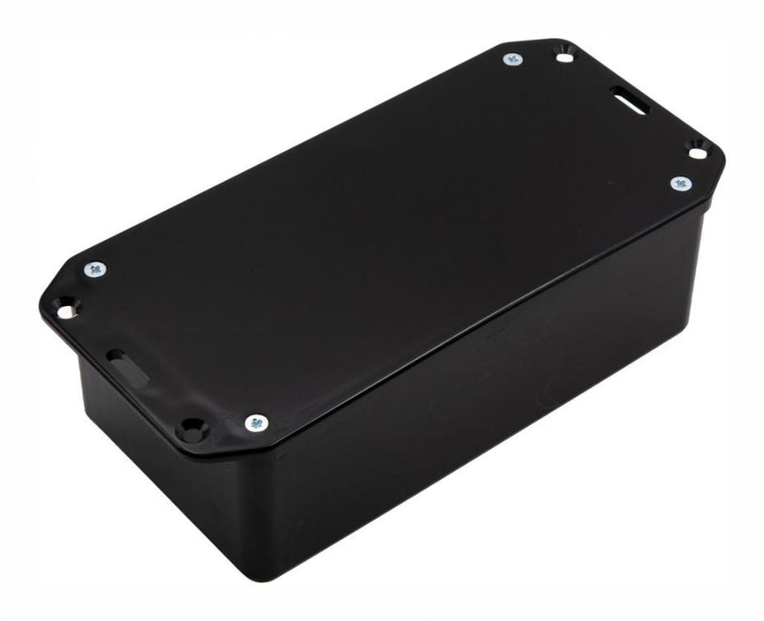 IP54 Black ABS Enclosure with Flanged Lid