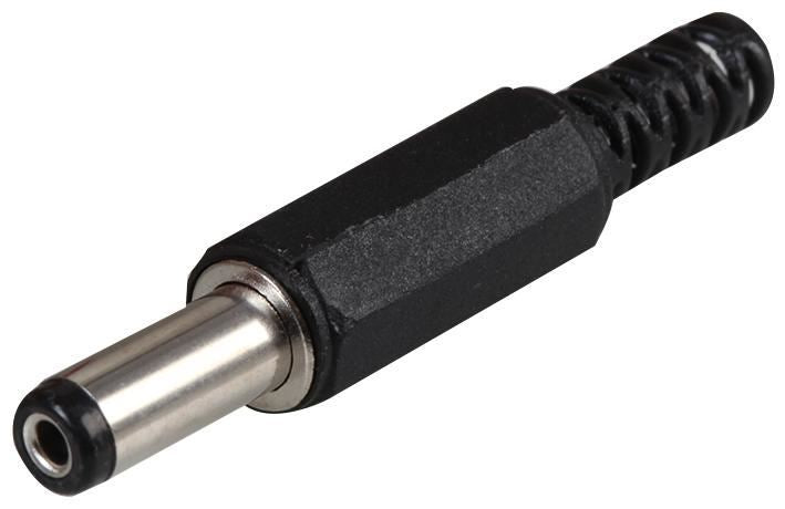 DC Power Plugs + Strain Relief, 5 Pack