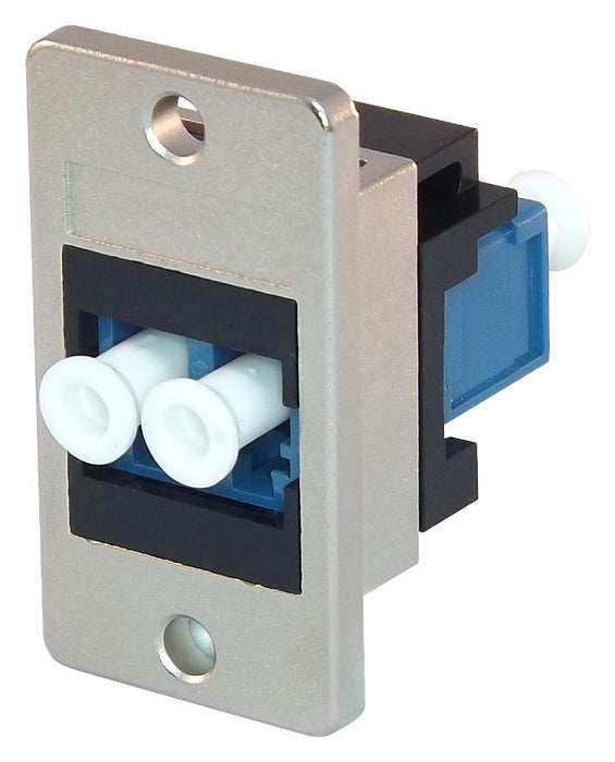 Panel Mount Fibre Coupler - Female-Female LC-LC Single Mode Duplex