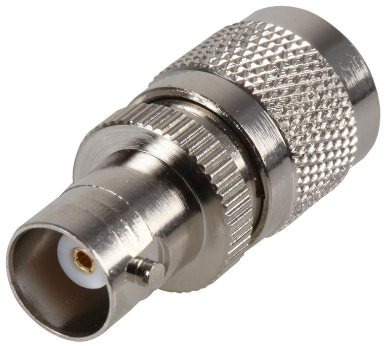 50 Ohm BNC Socket to TNC Plug Adaptor with Gold Plated Contacts
