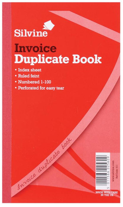 210x127mm Duplicate Invoice Book - 100 Pages