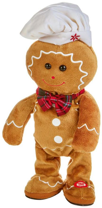 35cm Singing Christmas Gingerbread Man