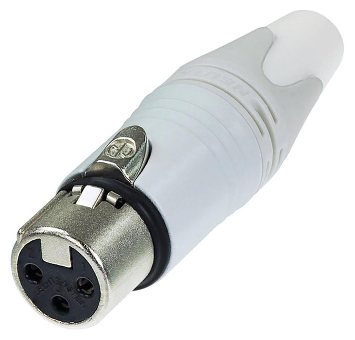 XLR Socket, 3 Pole, White