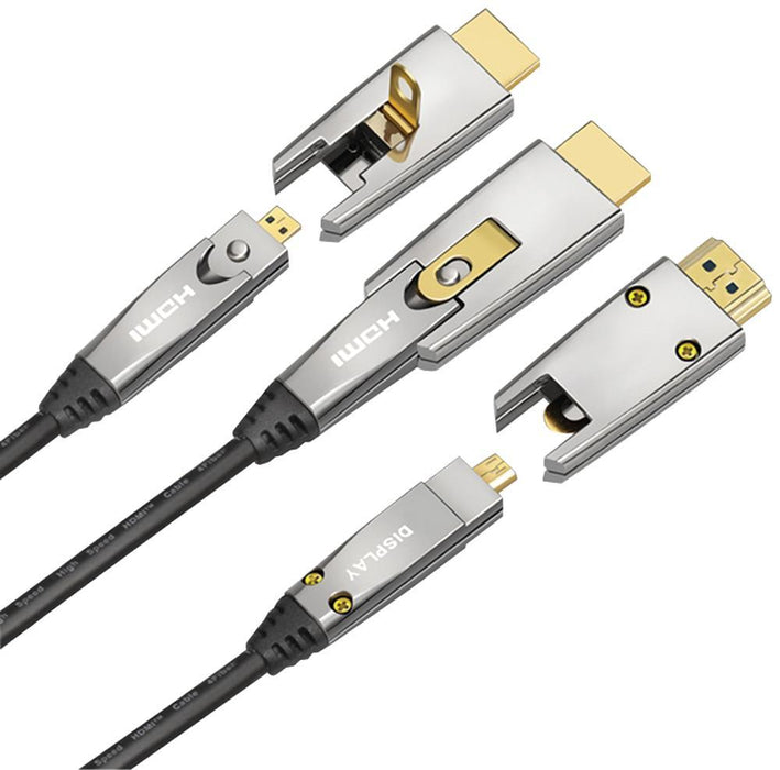 High Speed AOC 4K UHD Active Fibre Optic Micro HDMI Cable