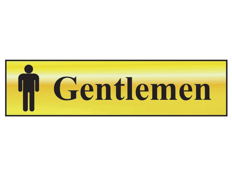 Sign: Gentlemen Bathroom