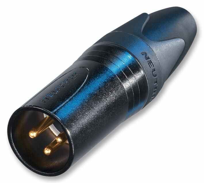 XLR Plug, Crimp, Black