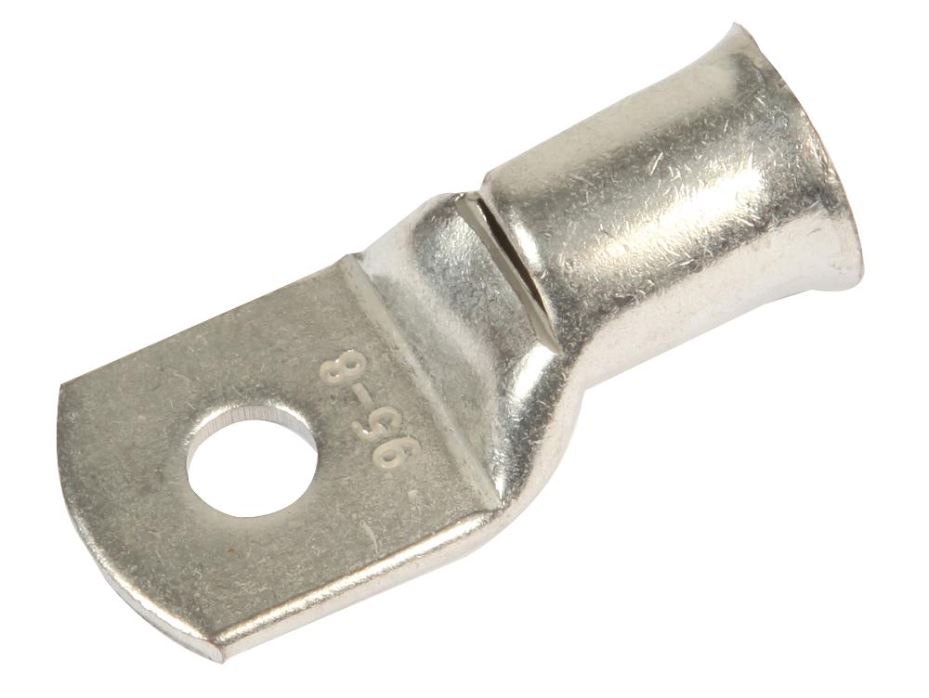 95mm² Copper Crimp Terminal Lug, M8, Pack of 5