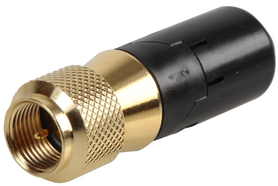 Brass F Type Plug, 75 Ohm