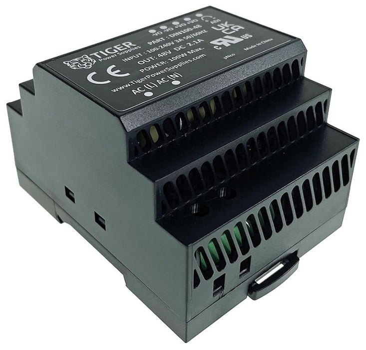 48V, 2.1A, 100W, AC/DC DIN Rail Power Supply