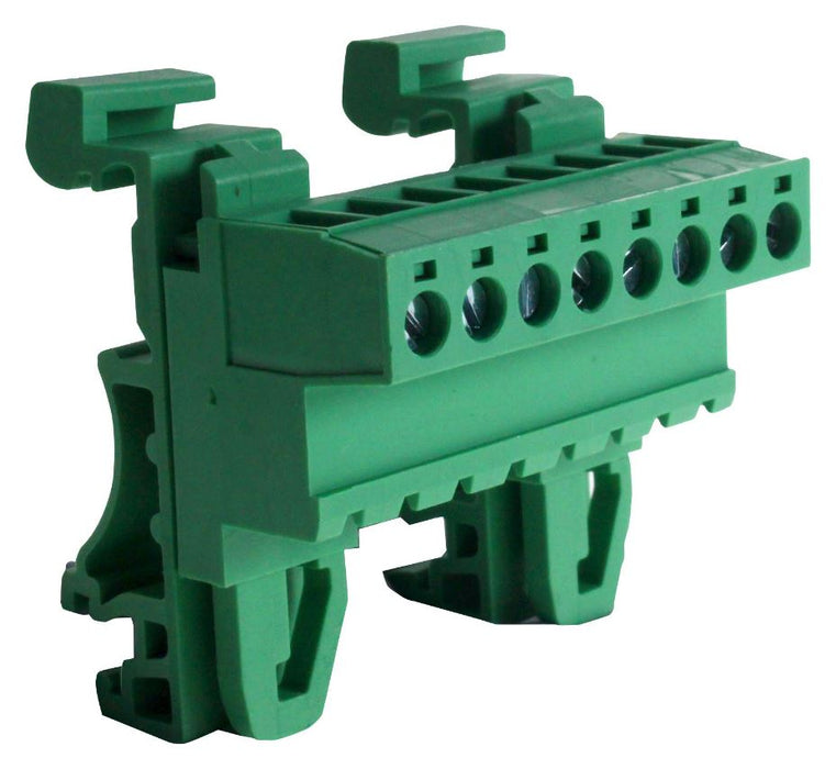 5mm Pluggable DIN Rail Horizontal PCB Terminal Block, 8 Poles, 41.4mm