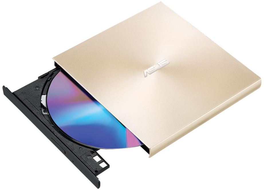 ZenDrive U9M Slimline 8x External USB DVD Writer, Gold