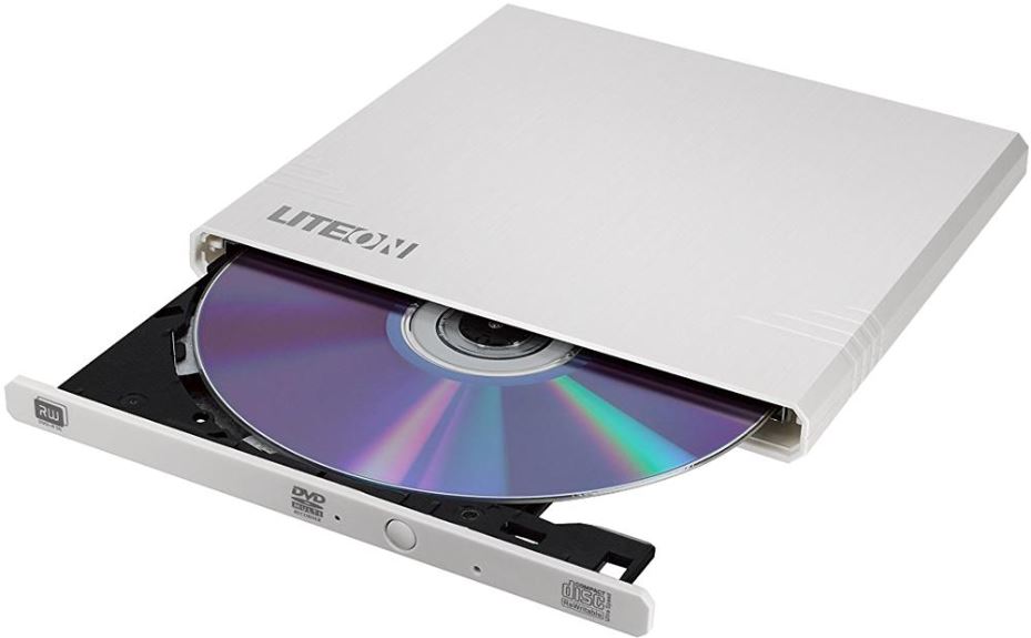 8x Ultra Slim External DVD Writer with Link2TV Connectivity, White