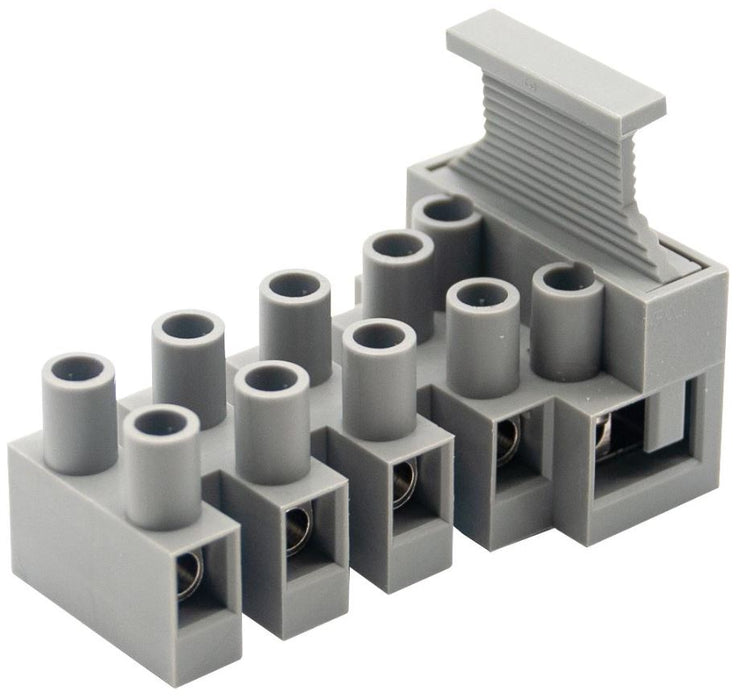 5-Pole Vertical Fuse Terminal Block, No Earth, 450V, 24A