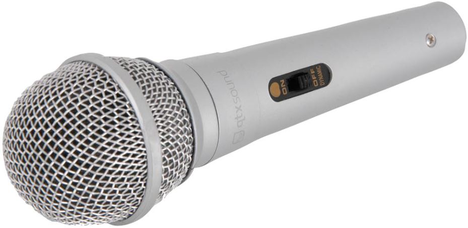 Dynamic Handheld Microphone, Silver