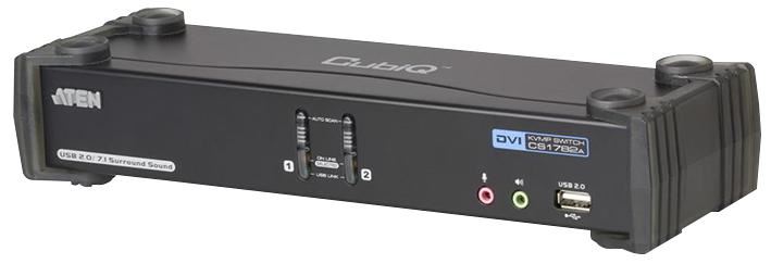 2-Port USB DVI Dual Link/CH7.1 Audio KVMP Switch