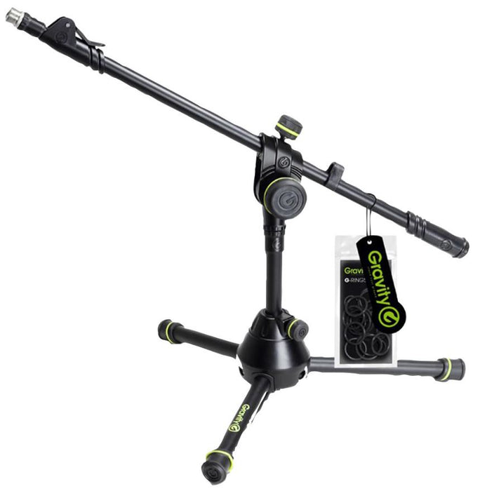Short Heavy Duty Microphone Stand with Folding Tripod Base