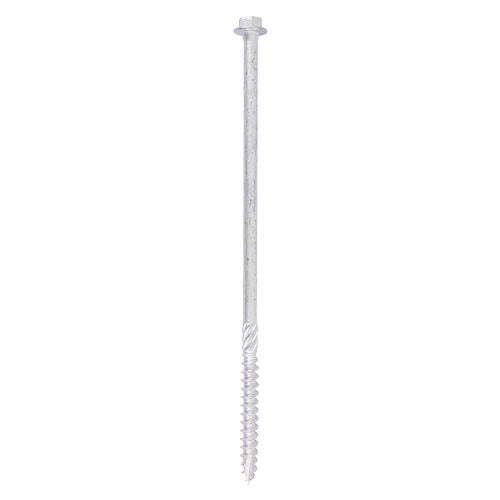 Hex Head Timber Screw - Silver