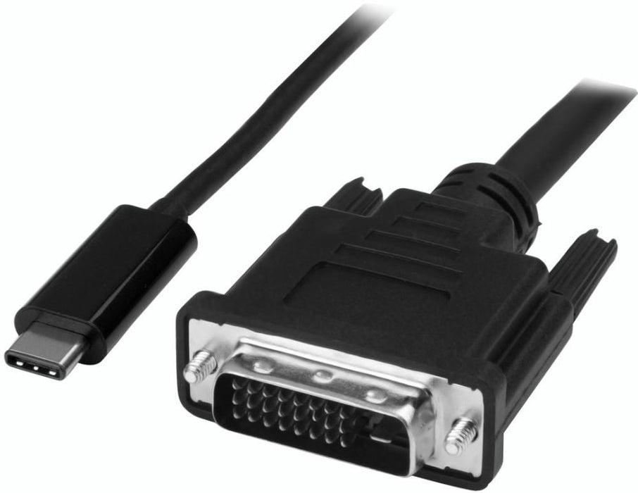 USB-C to DVI-D Male Adaptor Cable, 1m 1920x1200 1080p