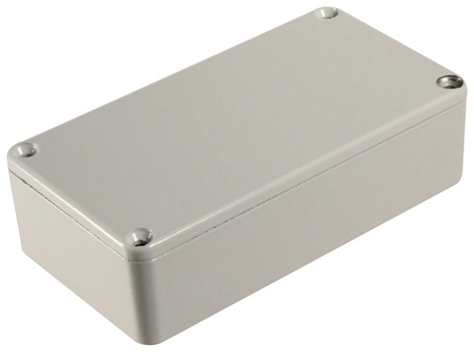 IP54 Grey Stomp Box Aluminium Instrument Enclosure