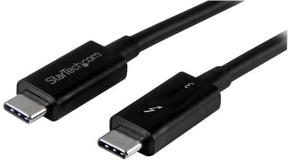 Thunderbolt 3 (USB-C) 40Gbps Male to Male Lead, 0.8m Black